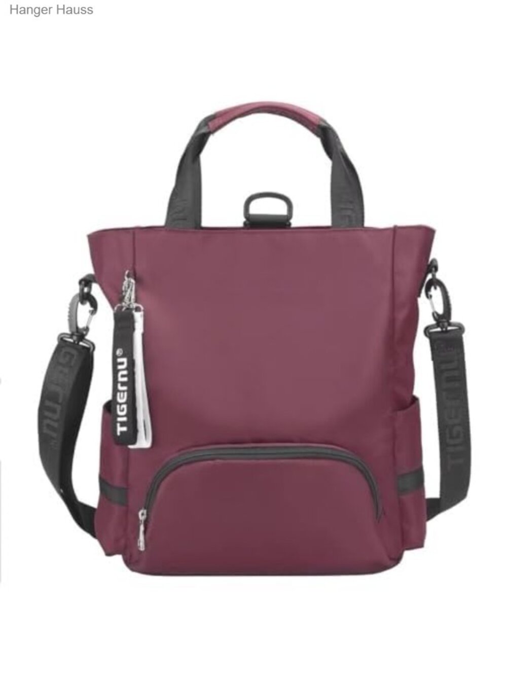 Waterproof Nylon Women's Convertible Tote Backpack, Anti-Theft Laptop Bag,